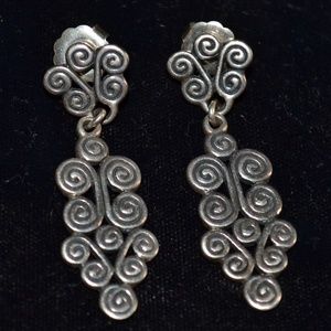 James Avery *Sterling Silver* Geo Dangle Earrings